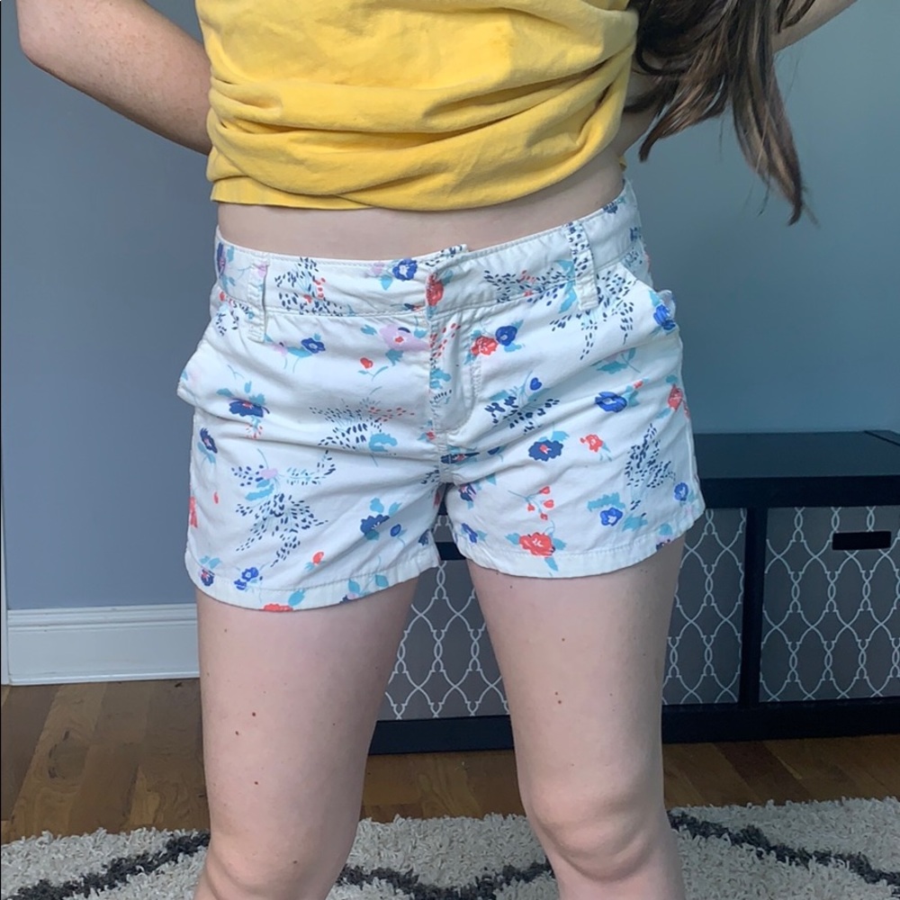 Old navy girls floral shorts
